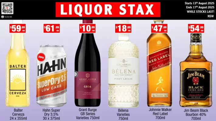 Liquor Stax catalogue (valid until 17-08)