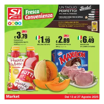 Volantino Sì con te Market (valido fino al 27-08)