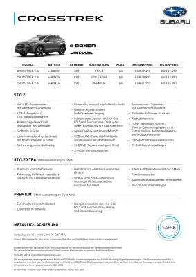 Subaru Flugblatt (gültig bis 31-12)