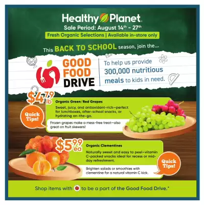 Healthy Planet flyer (valid until 3-09)