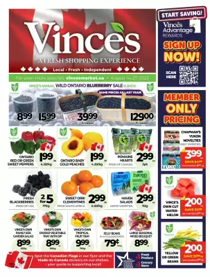 Vince's Market flyer (valid until 3-09)