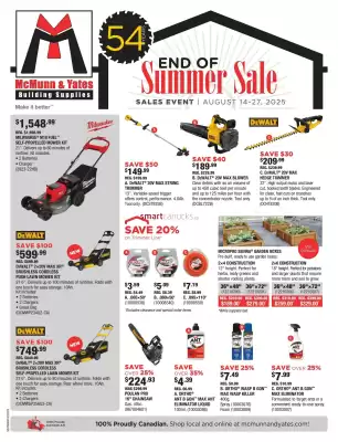 McMunn & Yates Building Supplies flyer (valid until 20-08)