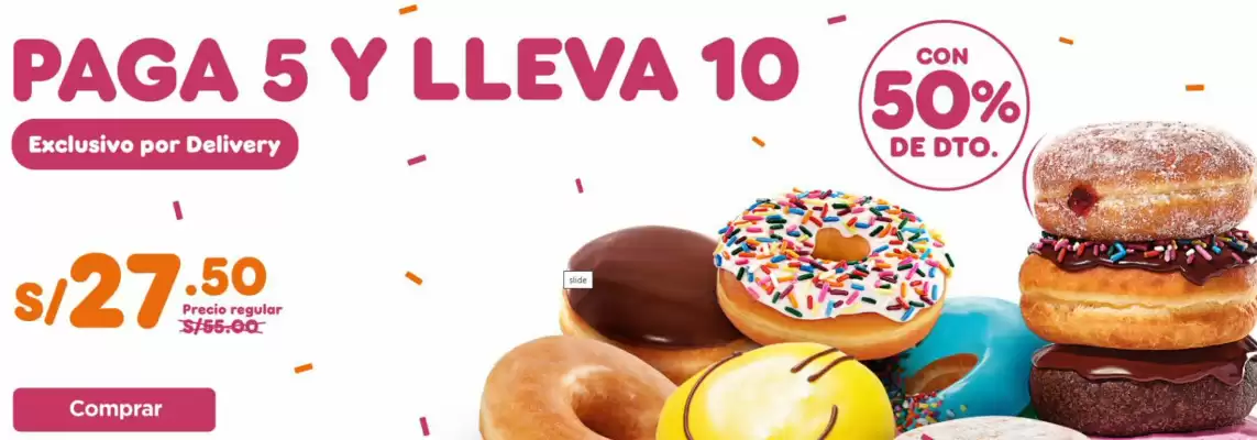 Catálogo Dunkin Donuts (válido hasta 30-08)
