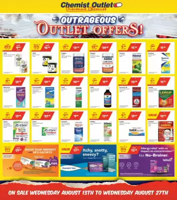 Chemist Outlet catalogue (valid until 27-08)