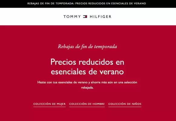 Catálogo Tommy Hilfiger (válido hasta 31-08)