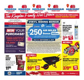 Timber Mart flyer week 33 Page 1