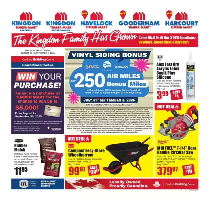 Timber Mart flyer (valid until 19-08)