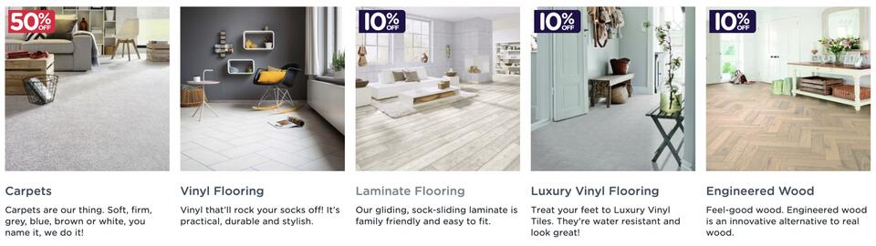 Carpetright leaflet week 33 Page 1
