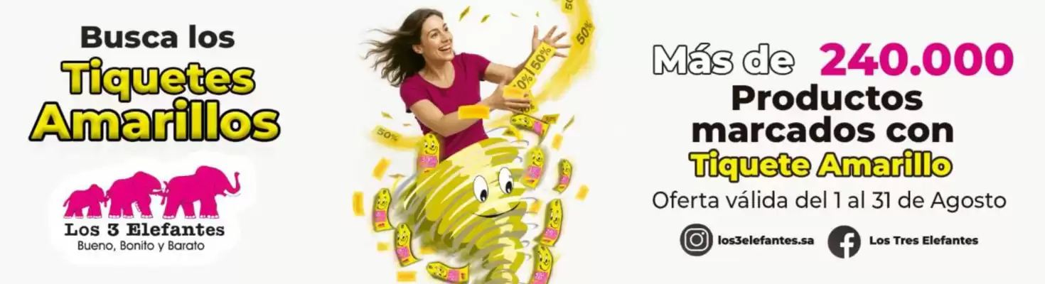 Catálogo Los Tres Elefantes (válido hasta 31-08)