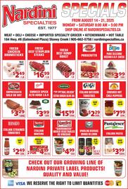 Nardini Specialties flyer week 33 Page 1