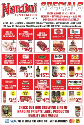 Nardini Specialties flyer (valid until 20-08)