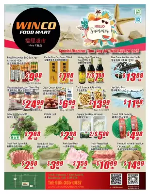 WinCo Food Mart flyer (valid until 20-08)