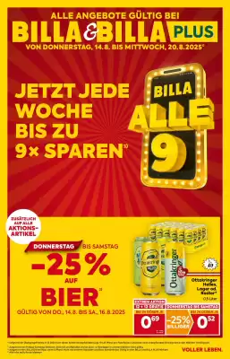 Billa Flugblatt (gültig bis 20-08)