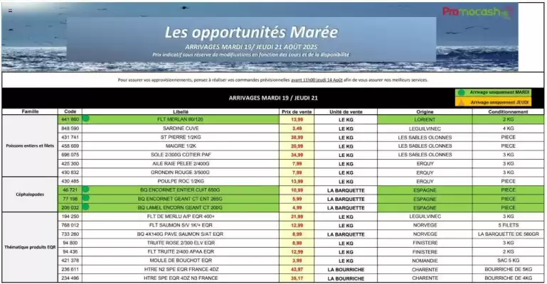 Catalogue Promocash (valable jusqu'au 21-08)