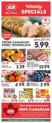 IGA flyer