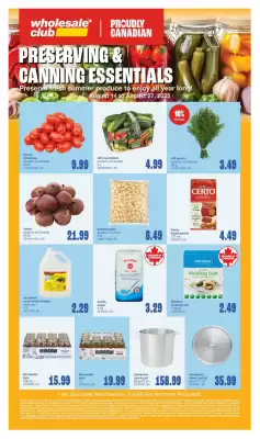 Wholesale Club flyer