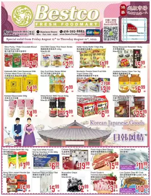 Bestco Food Mart flyer (valid until 21-08)