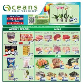 Oceans Fresh Food Market flyer week 33 Page 1