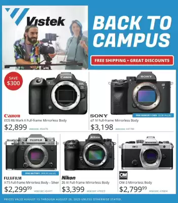 Vistek flyer (valid until 28-08)