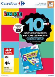Catalogue Carrefour | LA RENTRÉE À PETIT PRIX page 1
