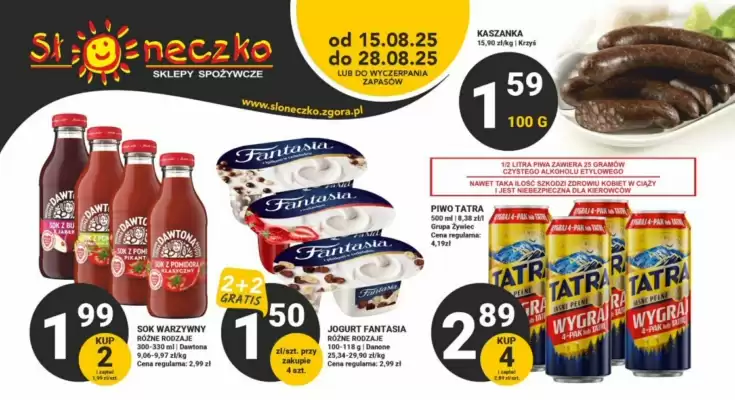 Słoneczko gazetka (ważność do 28-08)