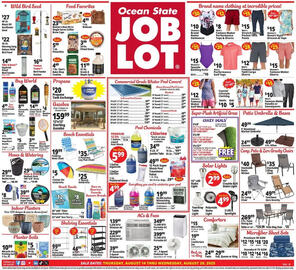 Ocean State Job Lot Weekly Ad week 33 Page 1