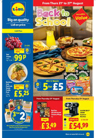 Lidl leaflet week 34 Page 1