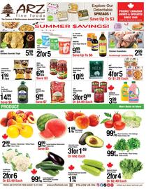 Arz Fine Foods flyer week 33 Page 1