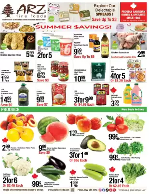Arz Fine Foods flyer (valid until 21-08)