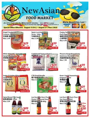 New Asian Food Market flyer (valid until 21-08)