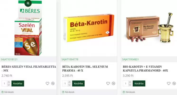 Kígyó Patika akciós újság (érvényes eddig: 28-08)