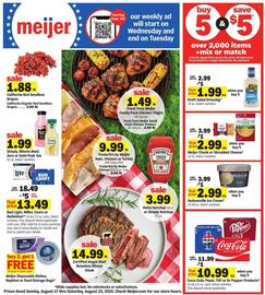 Meijer Weekly Ad week 34 Page 1