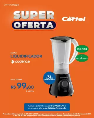Catálogo Lojas Certel (válido até 31-08)