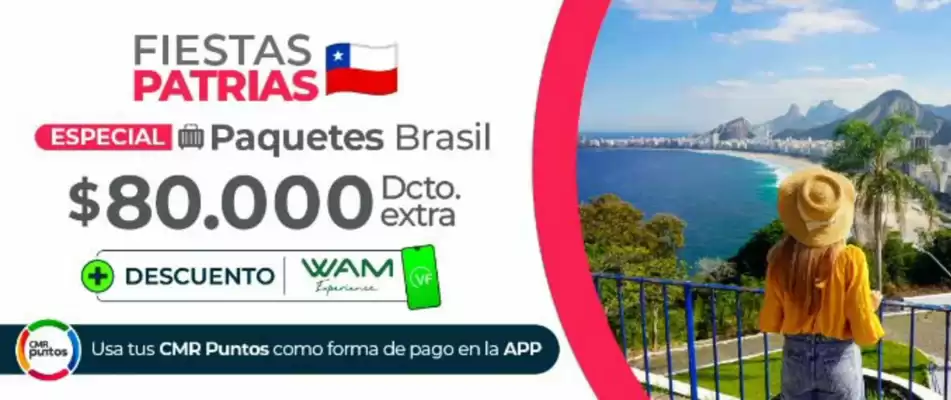 Catálogo Viajes Falabella (válido hasta 31-08)