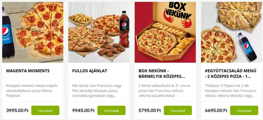 Pizza Hut akciós újság (érvényes eddig: 31-08)