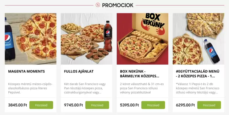 Pizza Hut akciós újság (érvényes eddig: 21-08)