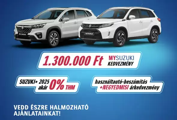Suzuki akciós újság (érvényes eddig: 21-08)