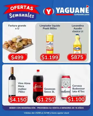 Catálogo Yaguane Supermercados (válido hasta 21-08)