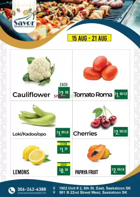 Savor Supermarket flyer (valid until 21-08)