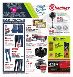 Runnings Weekly Ad Page 1