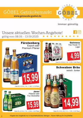 Getränke Göbel Prospekt (gültig bis 13-09)