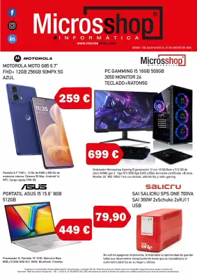 Folleto Microsshop (válido hasta el 31-08)