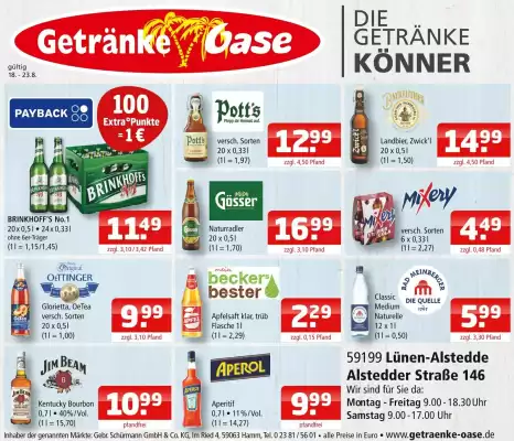 Getränke Oase Prospekt (gültig bis 23-08)