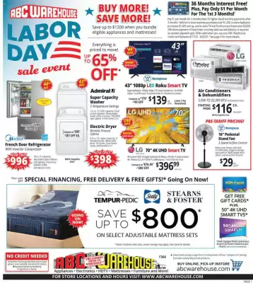 ABC Warehouse Weekly Ad (valid until 23-08)