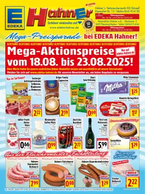 EDEKA Hahner Prospekt (gültig bis 23-08)