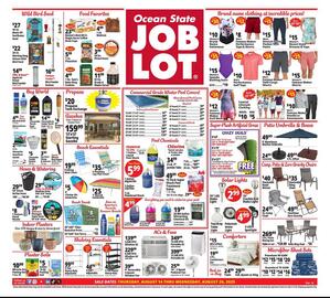 Ocean State Job Lot Weekly Ad week 33 Page 1