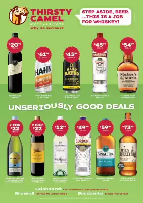 Thirsty Camel catalogue (valid until 31-08)