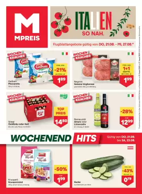 MPreis Flugblatt (gültig bis 27-08)