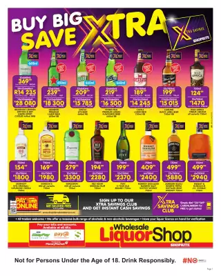 Shoprite Liquor catalogue