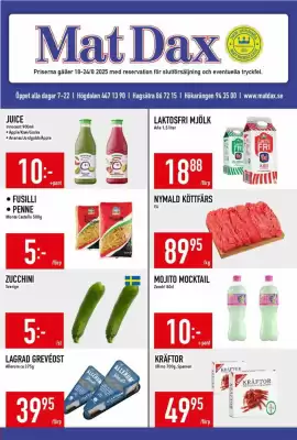 Matdax reklamblad (giltig till och med 24-08)